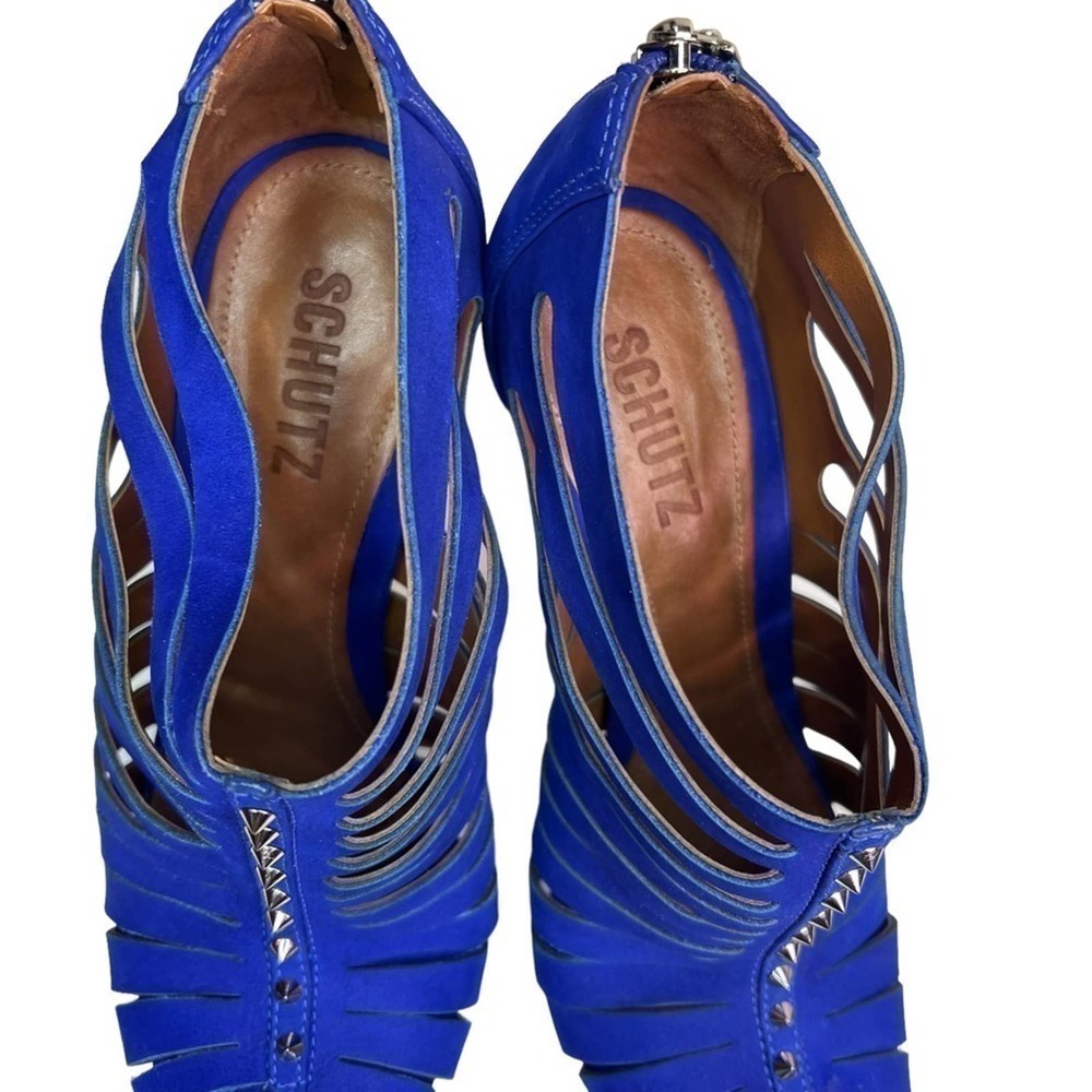 Schultz Royal Blue Suede Shoes. Size: 8 #29 - Picture 7 of 8